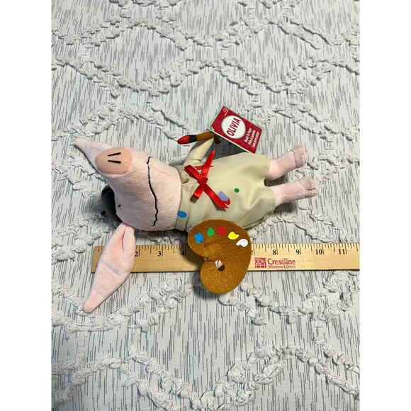 Olivia The Pig Painter Artist Stuffed Animal plush - Picture 3 of 3